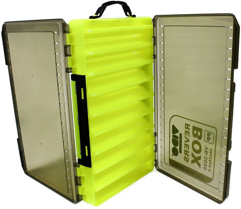Коробка Vido для приманок VD-3025 Revers Box, размер 34х22x4.8 см желтая