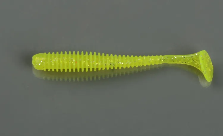 Силиконовая приманка Allvega Skinny Tail 7,5см  2,5гр. (7 шт) цвет charteuse