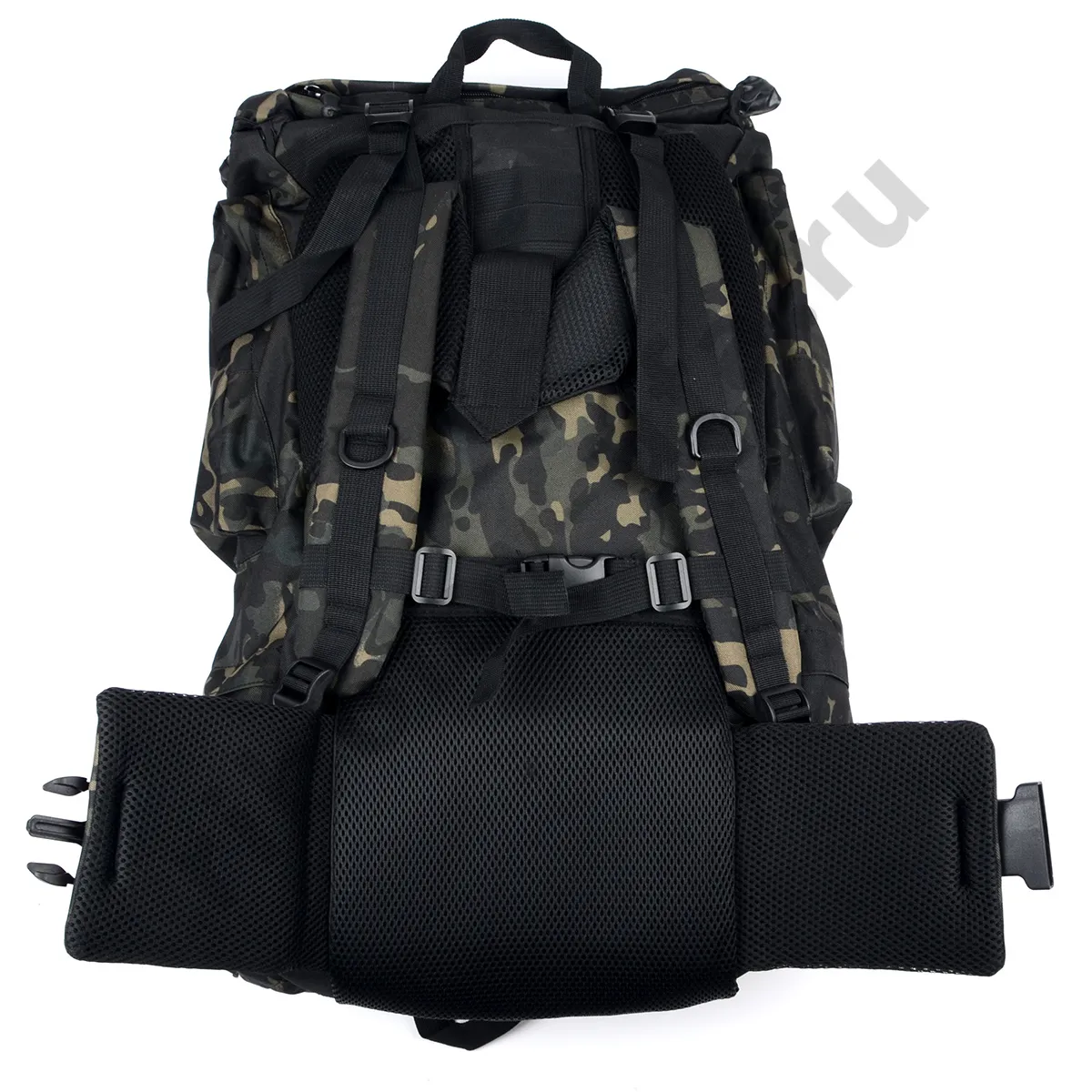 Рюкзак Hunter Manufacture туристический 80л, цв. черный кмф, металл. каркас hm-51/3.5