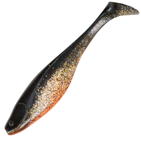 Силиконовая приманка Narval Commander Shad 12cm #034-Black Prince (4шт/уп)