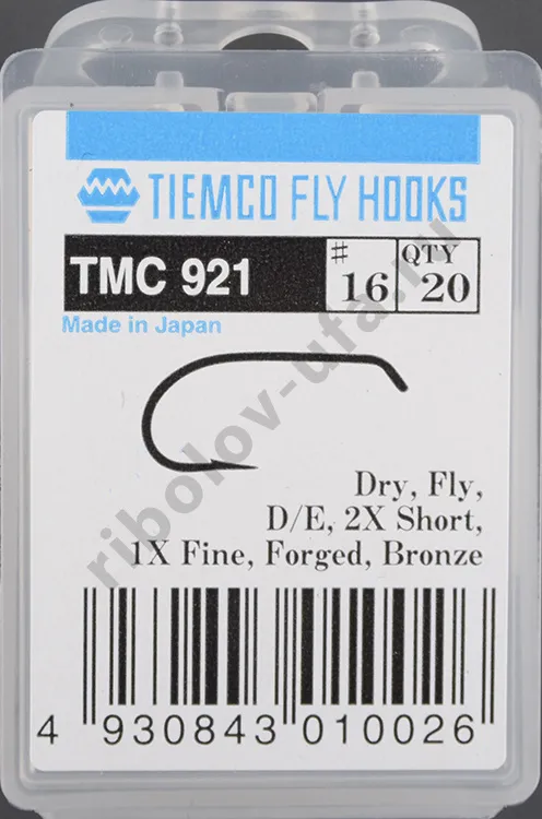 Крючки Tiemco TMC921 #16 (20 шт)