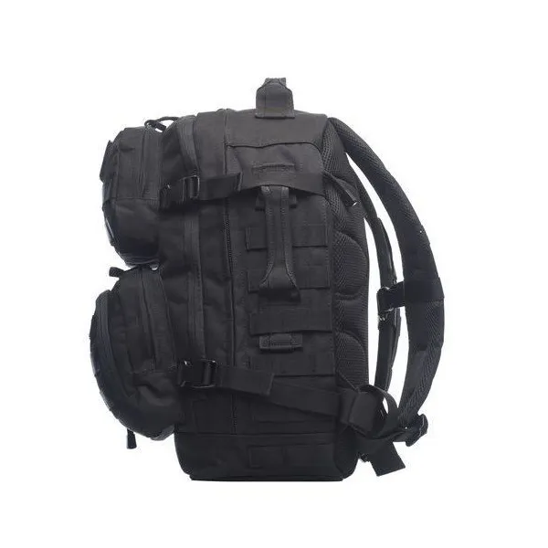 Рюкзак тактический Huntsman RU 880 цв. Черный 40л, тк. Оксфорд