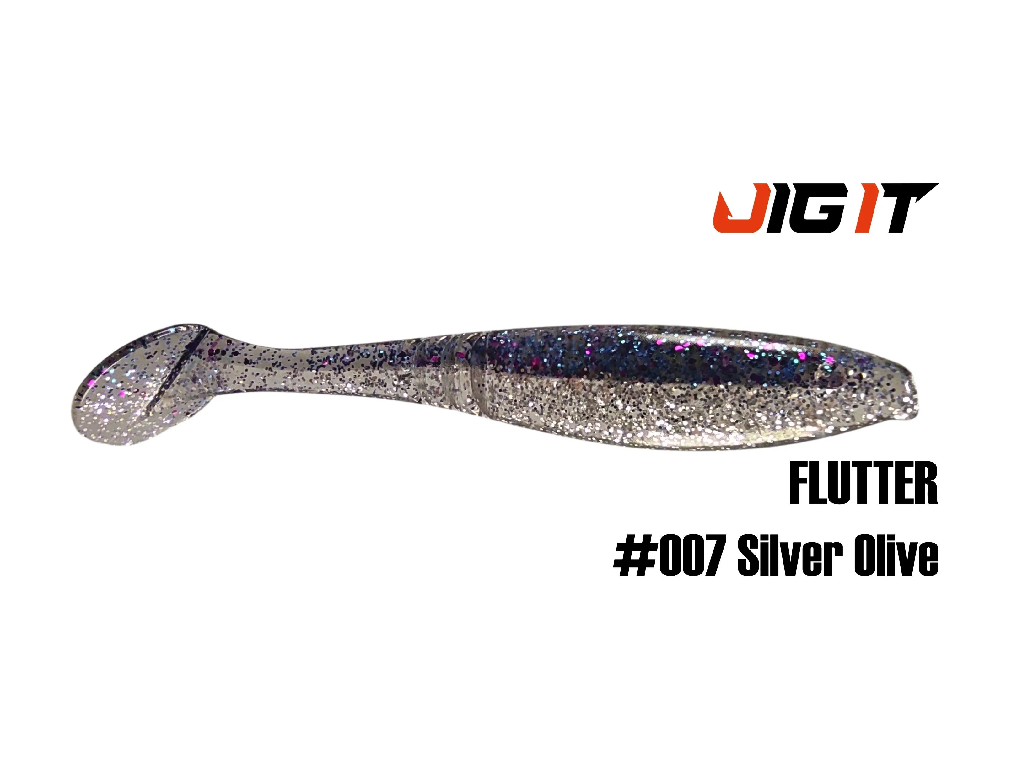 Силиконовая приманка Jig It Flutter 4,4in, 11см 7,8гр цв. 007 кальмар (5шт/уп)