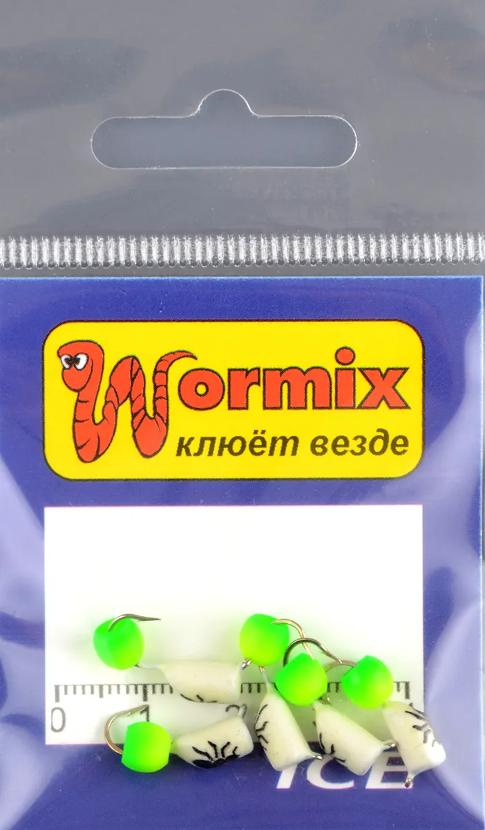 Мормышка Wormix материал WCP 24 Столбик фосфор d.4мм 1,31гр 