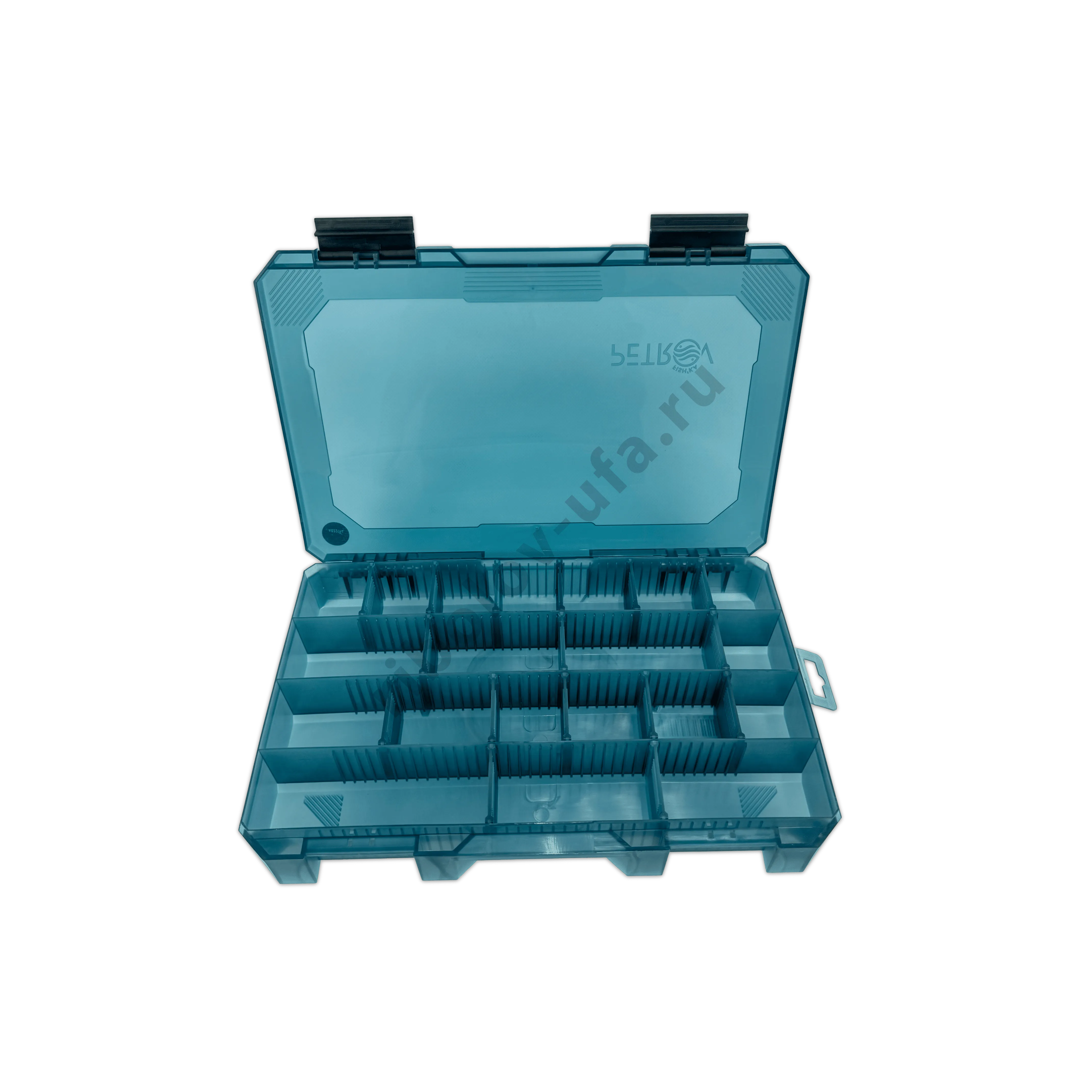 Коробка Fishka Petrov 50 тонированный бирюзовый 347*228*49мм