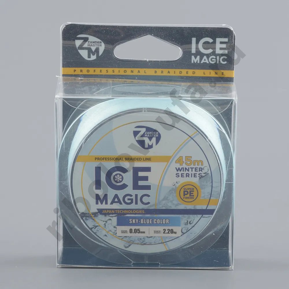 Шнур плетёный Zander Master Ice Magic x4 sky blue, 45м, 0.10мм