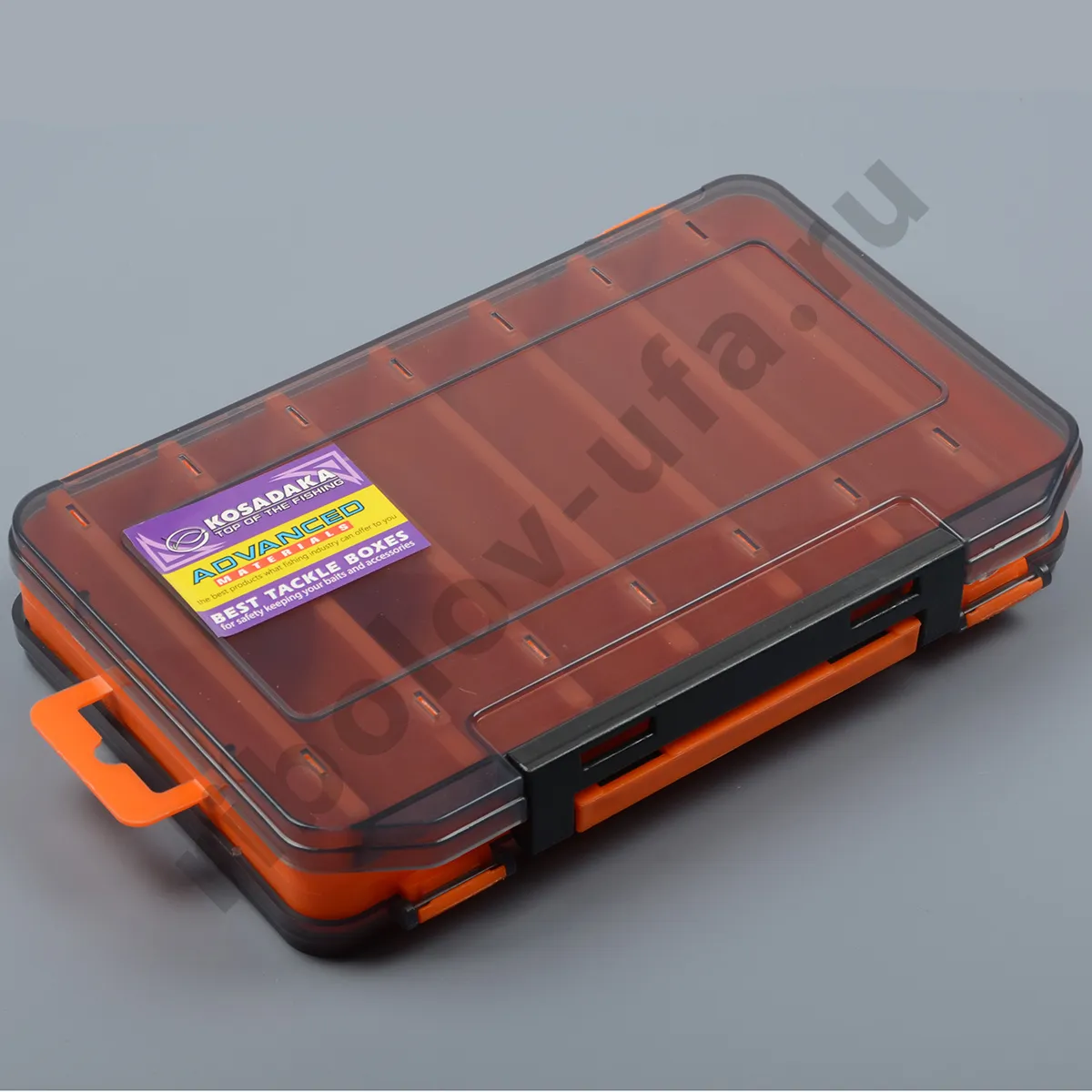 Коробка Kosadaka 20*13.5*3.5см для воблеров, двухсторонняя, оранжевая TB-S31D-OR