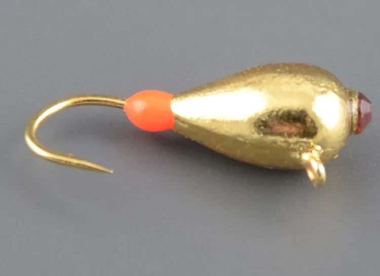 Мормышка вольф. Lucky John Pro Series КАПЛЯ с петел. и Swarovski 050 мм/SS (8500K5-SG)