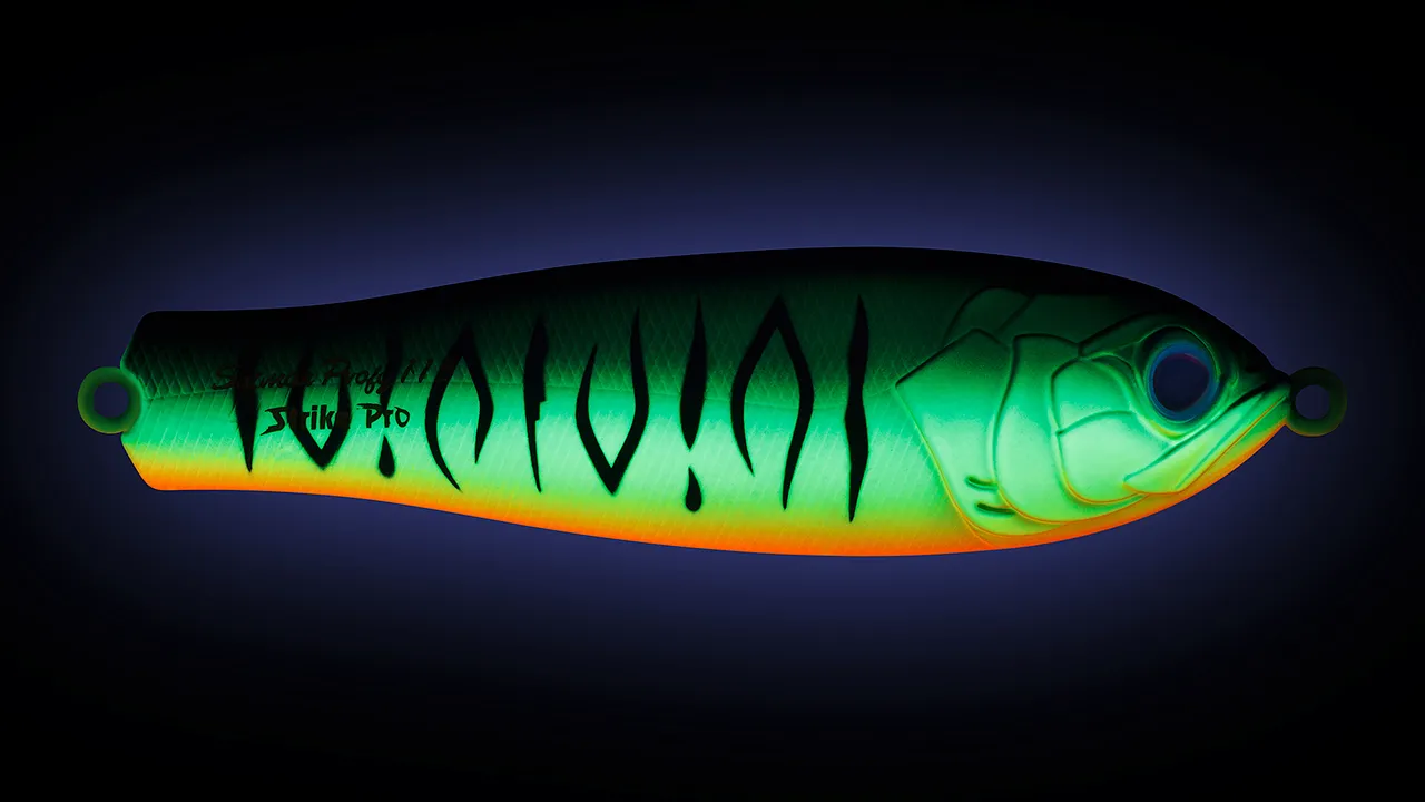 Блесна Strike Pro Salmon Profy 90CD шумовая 22гр, незац. двойник кр.Owner  PST-03CD#GC01S-CP