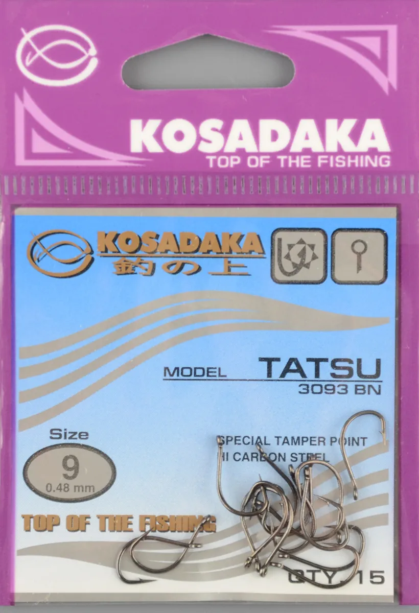 Одинарные крючки Kosadaka Tatsu BN №9