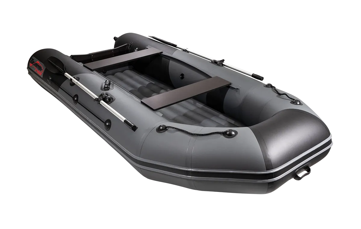 Лодка Таймень NX 3400 НДНД PRO графит/черный 