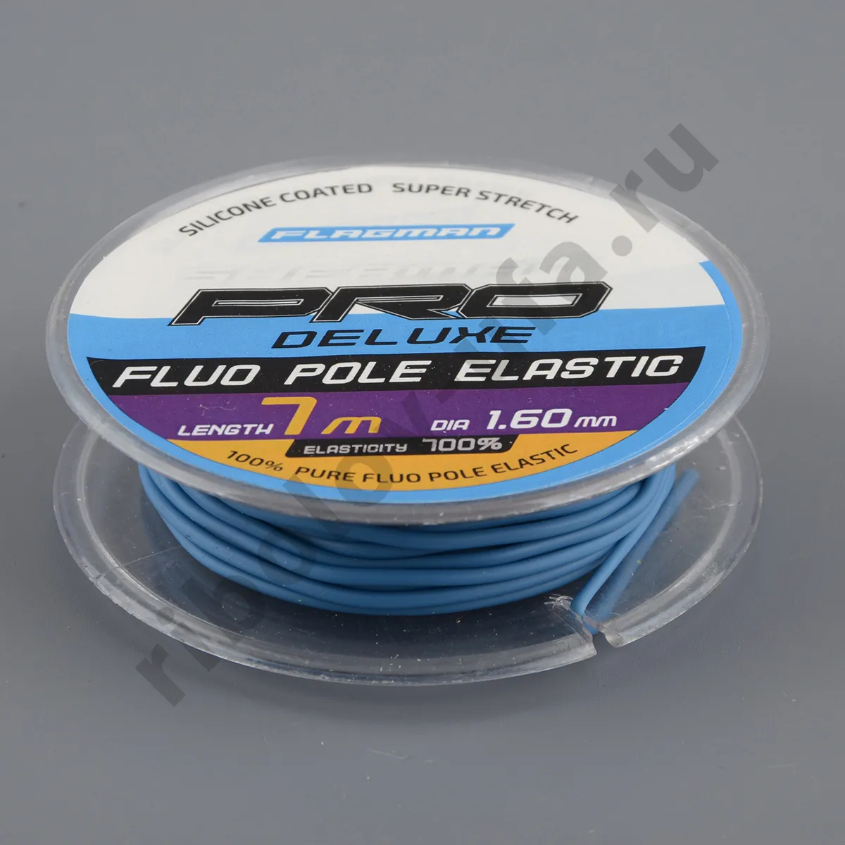 Амортизатор для штекера Flagman Deluxe Fluo Pole Elastic 7м, d-1.6мм blue