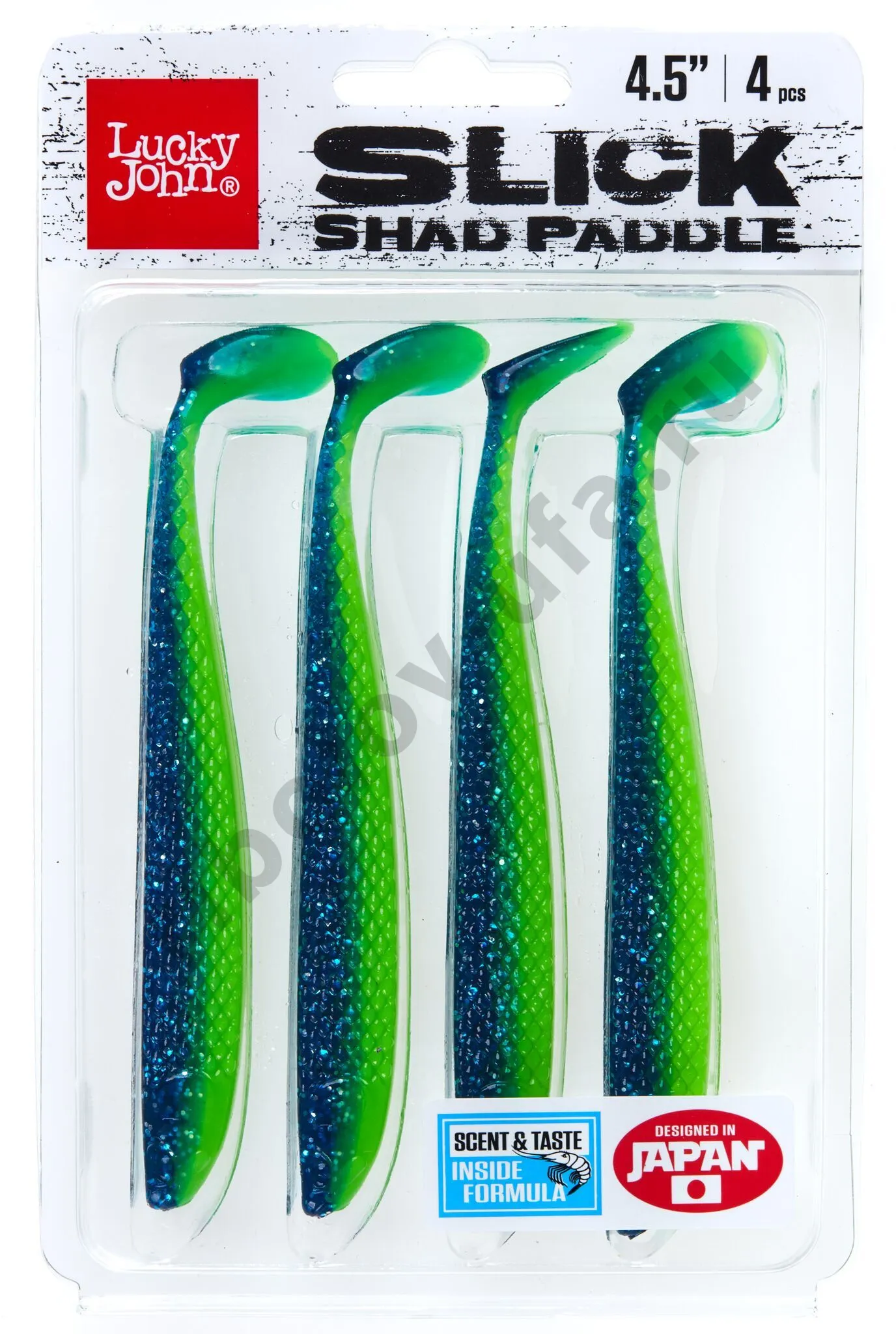 Силиконовая приманка Lucky John 3D Series Slick Shad Paddle 4.5in 11,4см / Z17