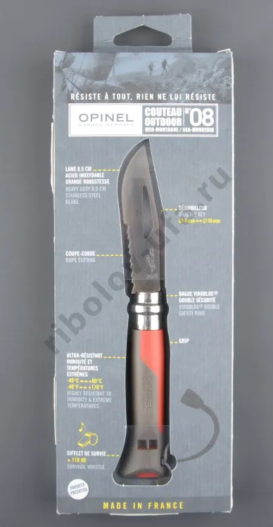 Нож Opinel 8 Outdoor Earth Red