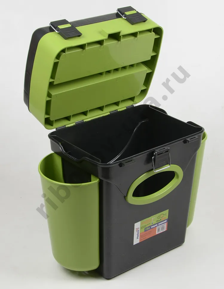 Ящик зимний Helios Fish Box 10л. зеленый