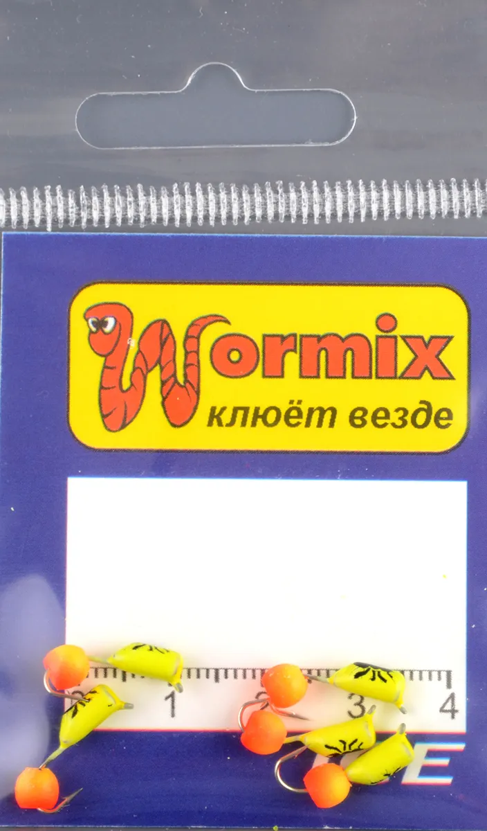 Мормышка Wormix материал WCP 3 Столбик лимон d.3мм 0,63гр 