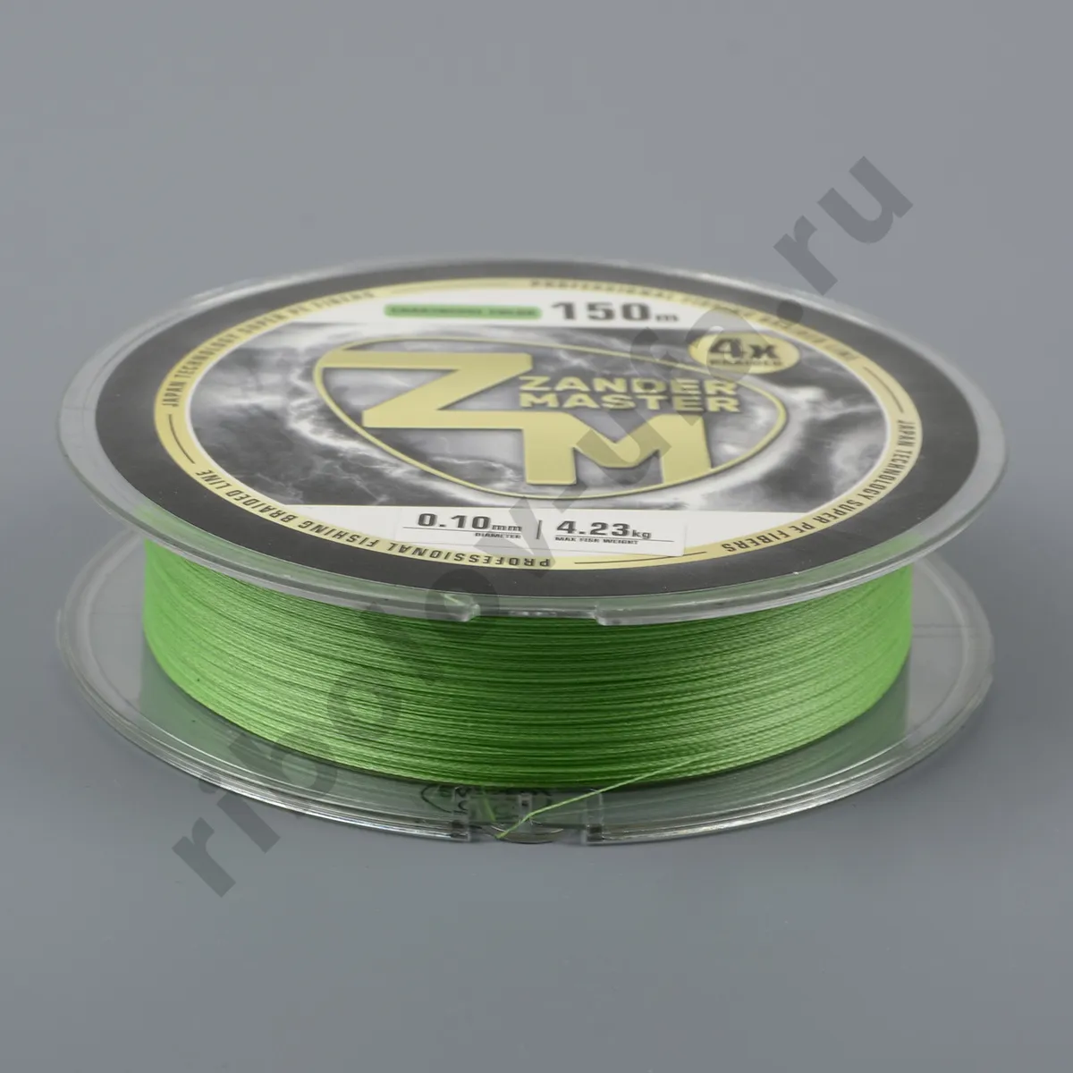 Шнур плетёный Zander Master Braided Line x4 chartreuse, 150м, 0.16мм, 10.12 кг