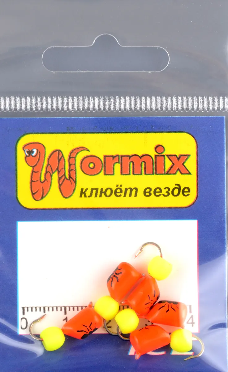 Мормышка Wormix материал WCP 10 Столбик красный d.5мм 1,97гр 