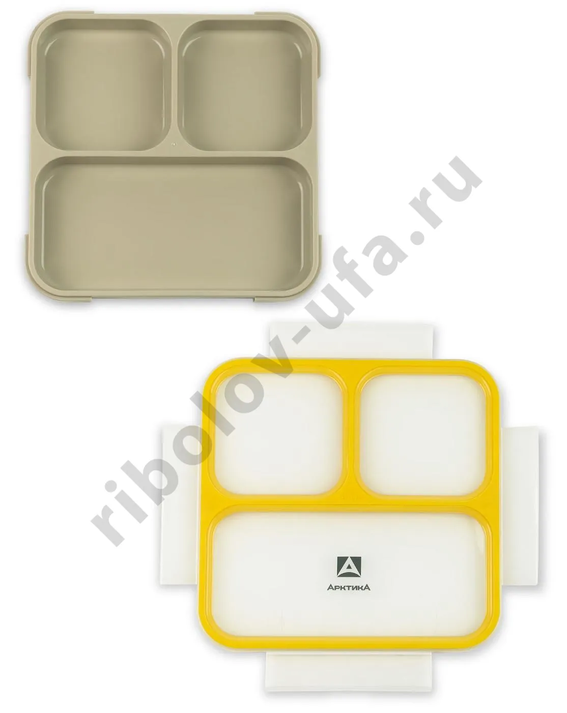 Ланчбокс тм "Арктика", 800 МЛ, арт. 033-800, черный/желтый