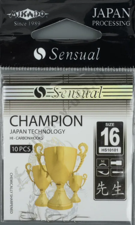 Крючки Mikado - Sensual - Champion №16 Nickel (фас.=10уп.)