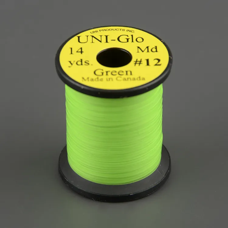 Плоский люрекс Uni Glo 14 y. Green #12
