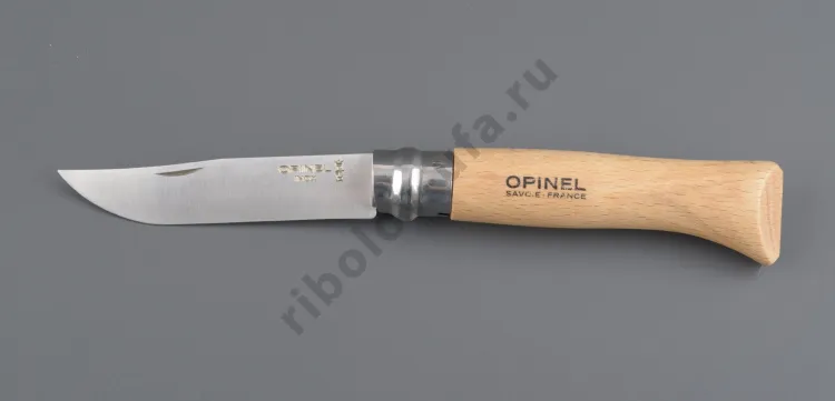 Нож Opinel 8 нержавеющая сталь, бук (блистер)