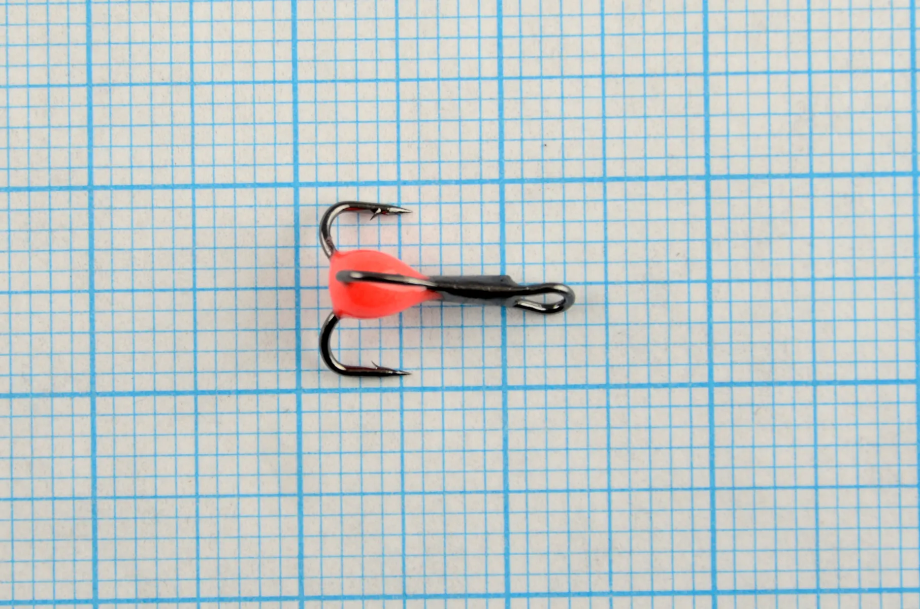 Тройник Dag Master Капля Красный с кр.Mustad №14 UF