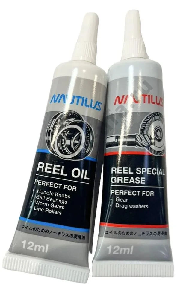 Смазка для катушек Nautilus Reel oil 12мл + Reel grease 12мл
