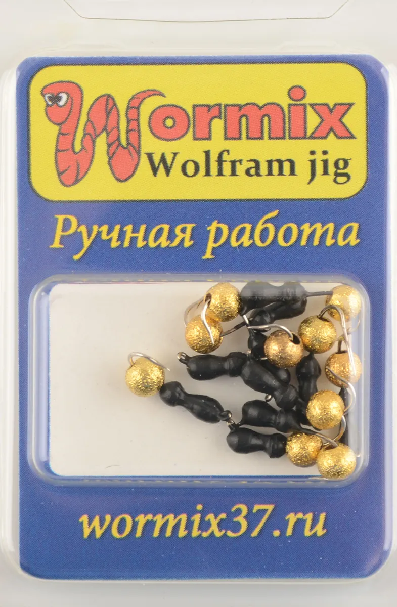 Мормышка Wormix точеная вольфрамовая Муравей d=2,5 звездная пыль арт. 545