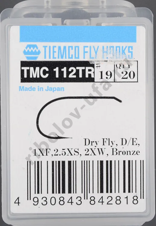 Крючки Tiemco TMC112TR #19 (20 шт)