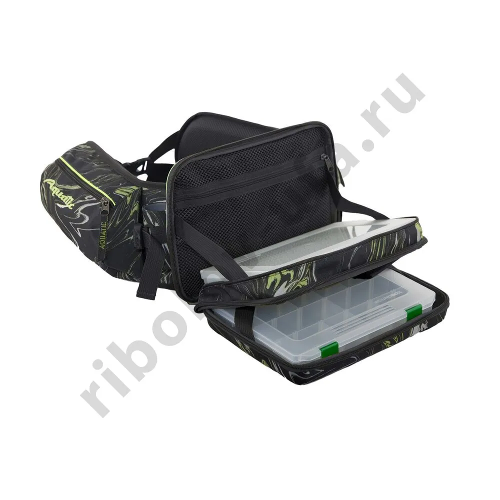Пояс Aquatic разгрузочный ПР-04 с коробками fisherbox ПР-04 dark river