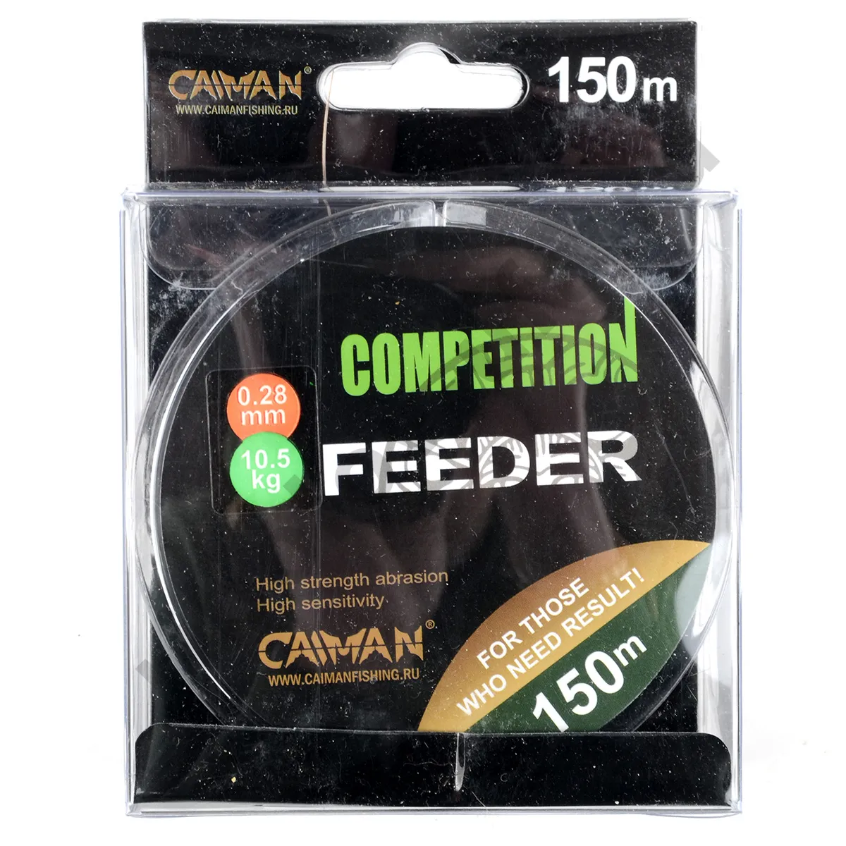 Леска Caiman Competition feeder sinking черная 150м 0,28мм 185047