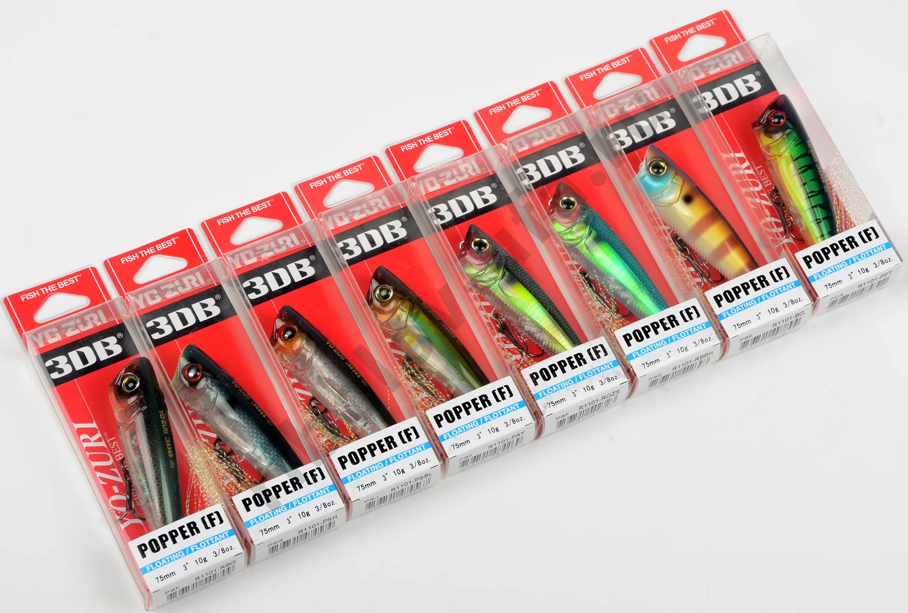Воблер Yo-Zuri R1101 3DB Popper 75F, 10гр цв. BG