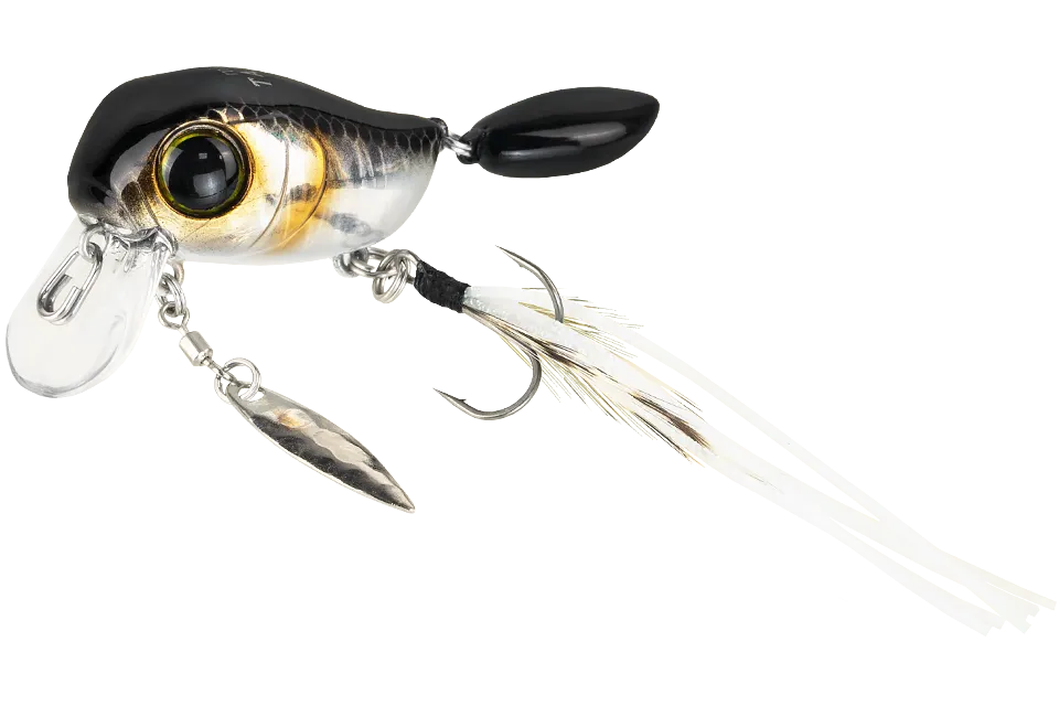 Воблер Jackall Micro Tappy  дл. 5.4 см, гл. 0-0.1 м, 4.8 гр., floating, цв. hl silver & black