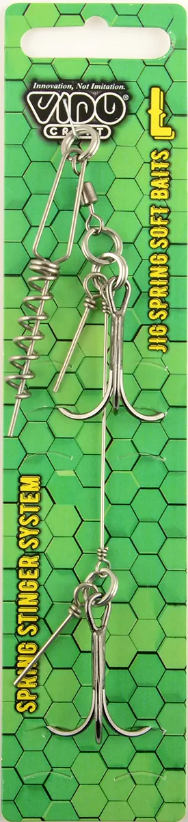 Оснастка стингер Vido со спиралью Jig Spring Soft Baits, размер L