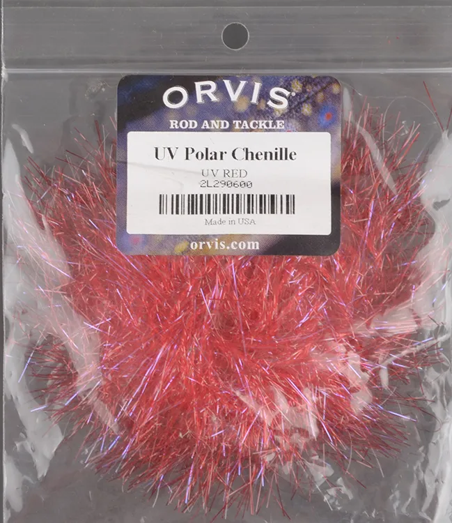 Синель Orvis Uv Polar Chenille Red