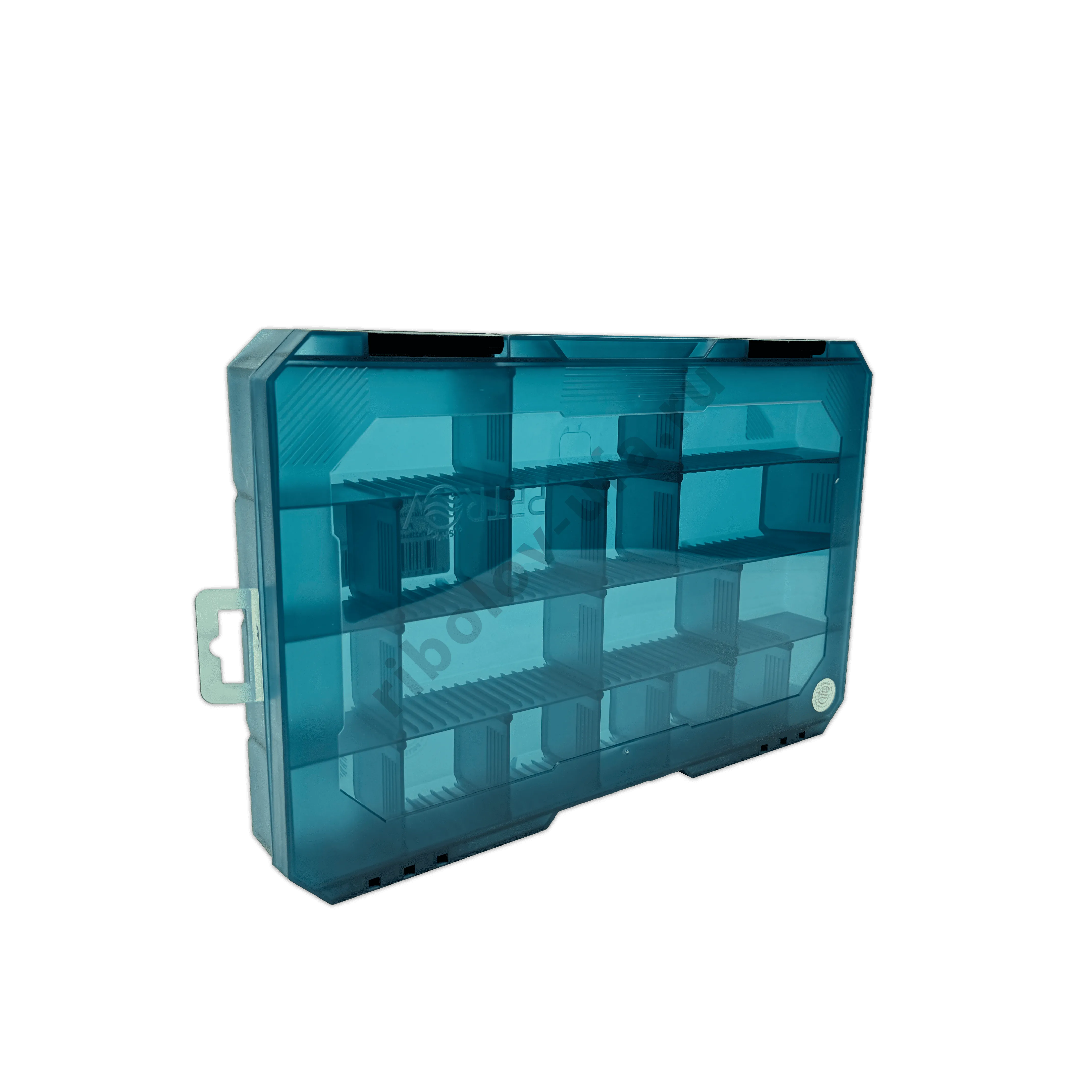 Коробка Fishka Petrov 50 тонированный бирюзовый 347*228*49мм