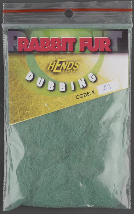 Даббинг Hends Rabbit Fur Dubbing Green Grey Hnd K-23