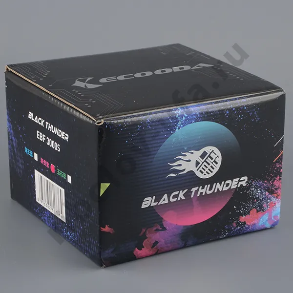 Катушка безынерц. Ecooda Black Thunder 3000S (5BB+1RB, 5.1:1, 285g 0.185-150m, 0.205-120m)