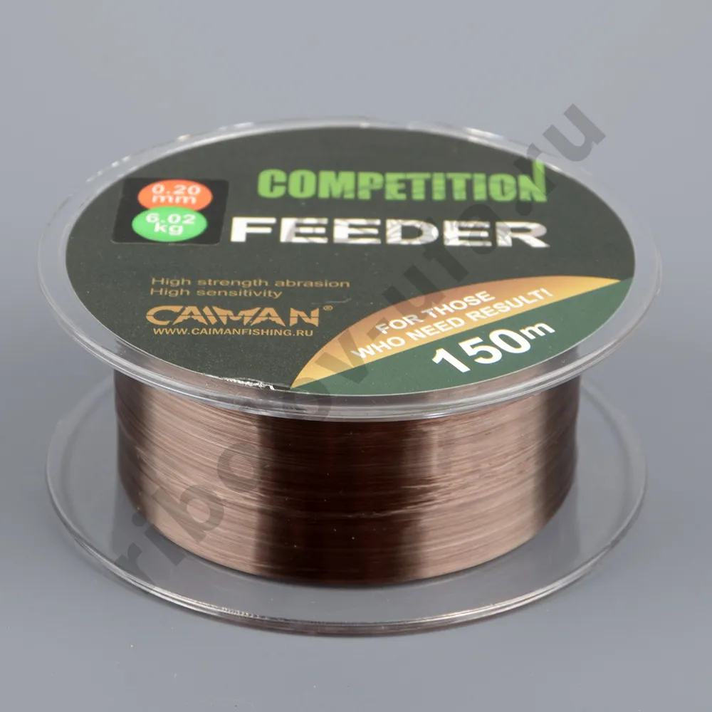 Леска Caiman Competition feeder sinking коричневая 150м 0,20мм 185007