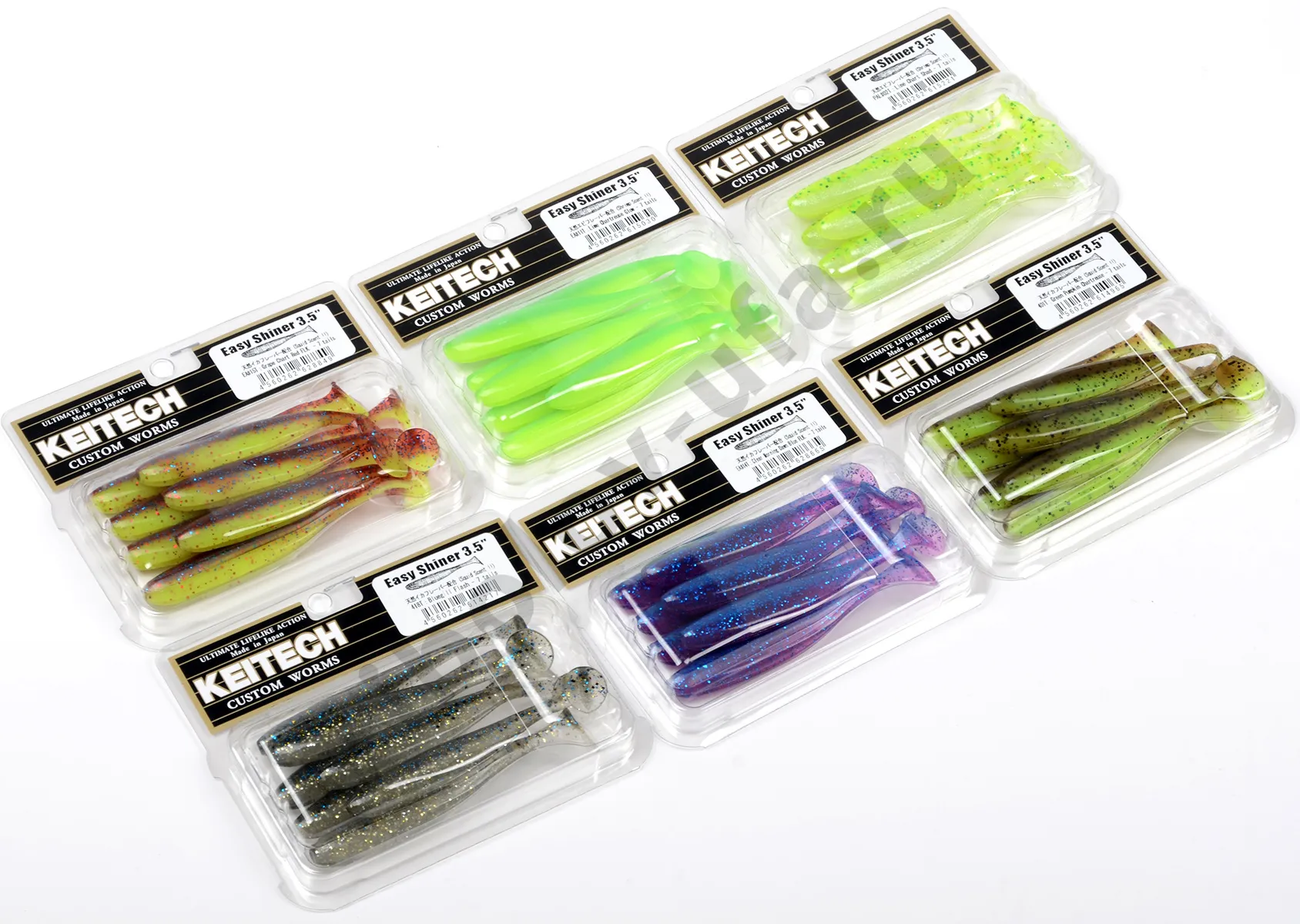 Силиконовая приманка Keitech Easy Shiner 3.5 inch 8.9см 3гр PAL#02 Lime Chart Shad