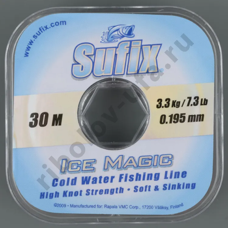 Леска Sufix Ice Magic х12 платина 30 м, 0,135 мм 2кг