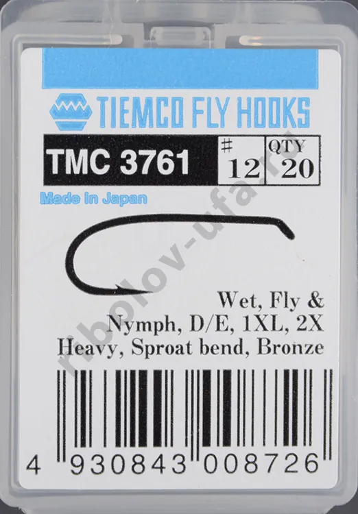 Крючки Tiemco TMC3761 #12 (20 шт)