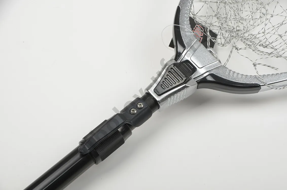 Подсачек Grfish телескоп. Titan,  1,9м, ал. блок, 70х70см, теннисный корд, яч.30мм