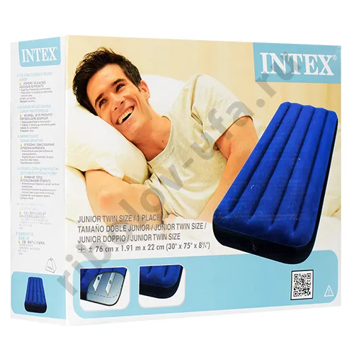 Матрас Intex комфорт синий 76х193х25см