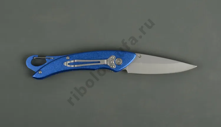 Нож складной Kosadaka N-F30 19,2/12.4 см, 72,8 гр.,син,рук. с карабином