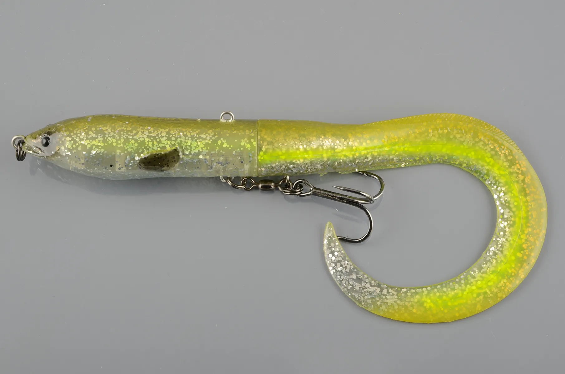 Воблер Savage Gear 3D Hard  EEL, 17см, 50г, green silver ayu (медленно тонущая)