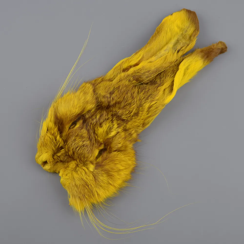 Мех зайца Natures Spirit Premium Hares Masks Yellow PHM/12