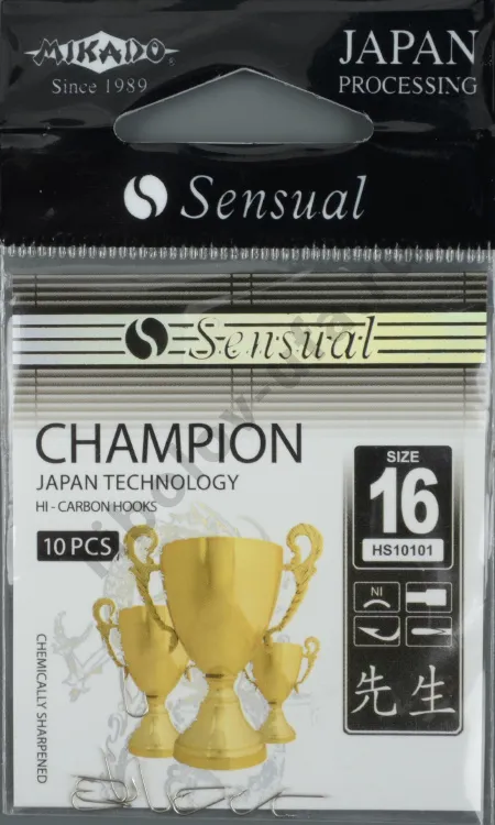 Крючки Mikado - Sensual - Champion №16 Nickel (фас.=10уп.)