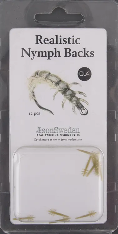 Реалистичные ножки нимф J:Son Realistic Nymph Backs RBN CL4 Olive Brown (12 шт) for Caddis Larva